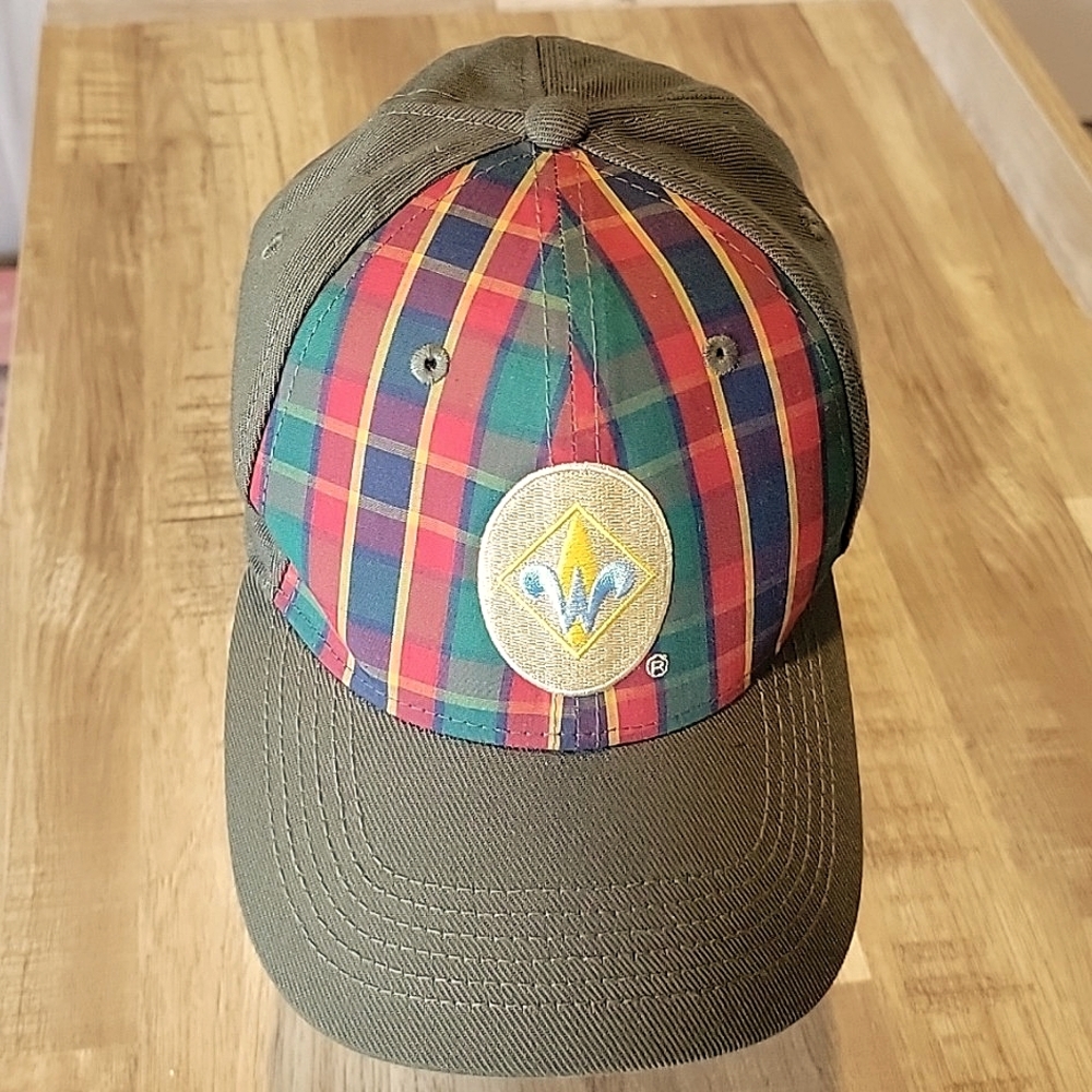 🍃 BSA Wabelos Green Plaid cap hat